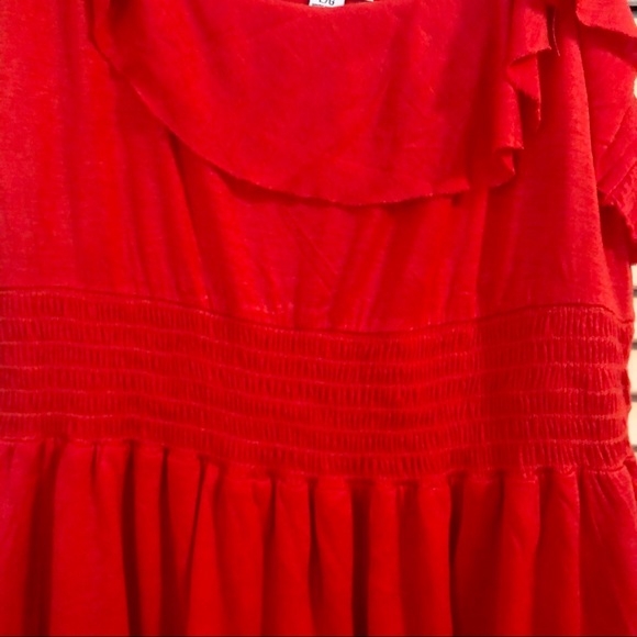 Guess Coral Red Summer Dress, Large - Picture 2 of 6